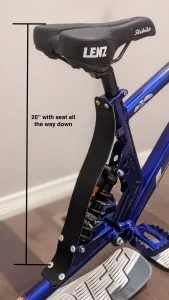 lenz sport seat height diagram